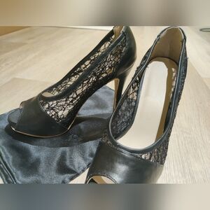 New Black Lace Heels